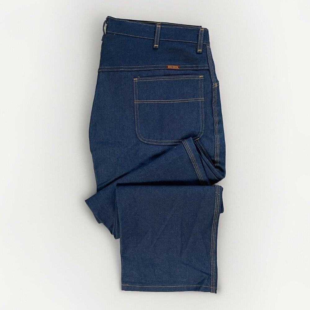 Vintage NWOT Big Ben Dark Denim Utility Jean Mens Sz 40x30 Blue Cotton Deadstock